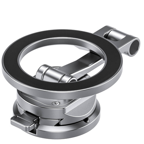 Leofoto PM-02 Magnetic Quick Car Mount with Arca Plate for Mobile Phones - Silver
