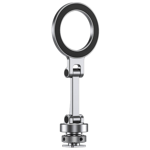 Leofoto PM-03 Magnetic Phone Mount with Cold Shoe Mount - Silver