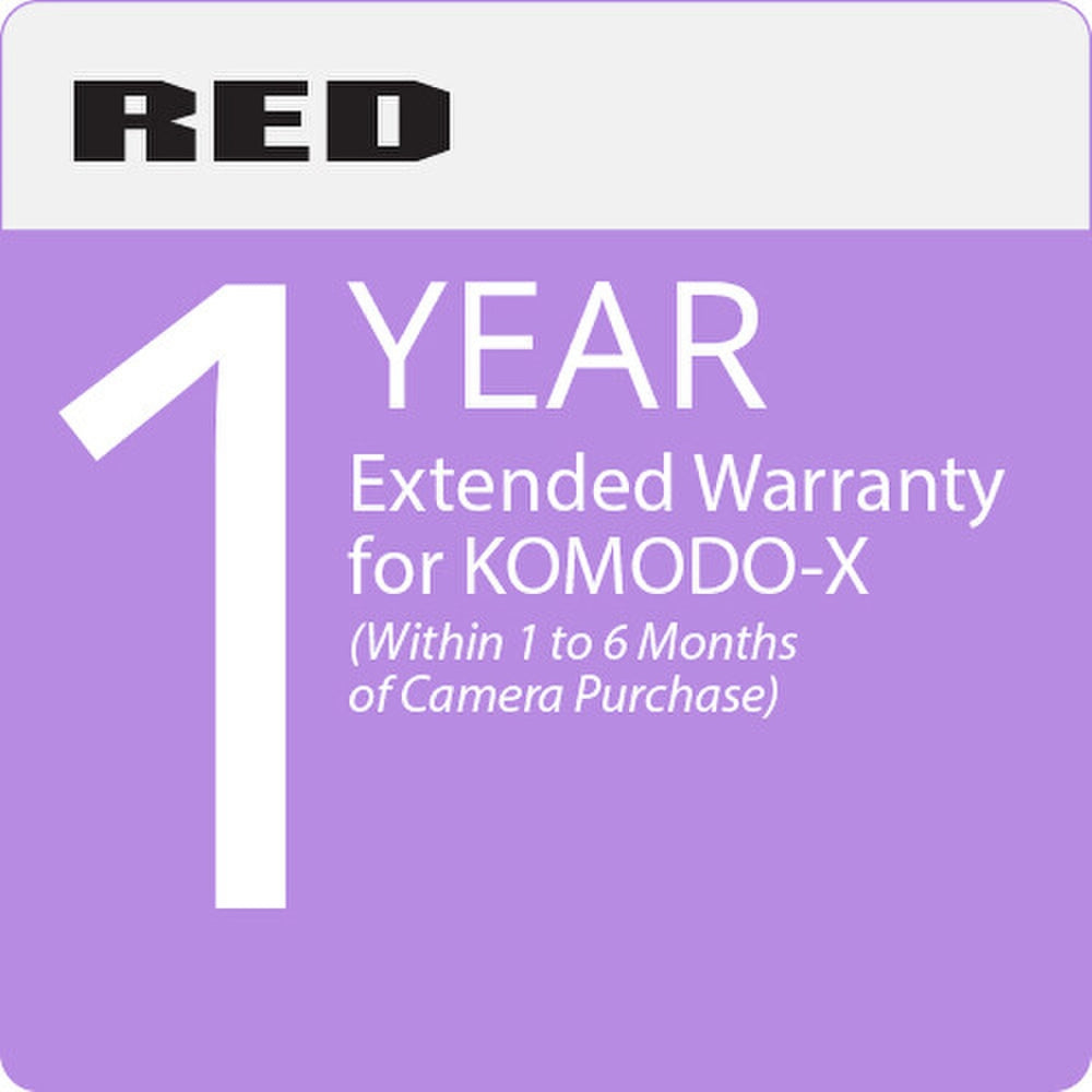 RED Extended Warranty - KOMODO-X (First 6 Months of Purchase)