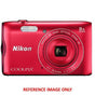 Nikon Coolpix A300 20.1MP CCD Digital Camera 8x Zoom Red - Second Hand