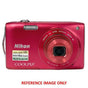 Nikon COOLPIX S3300 6x Zoom 16.0MP Digital Camera Red - Second Hand