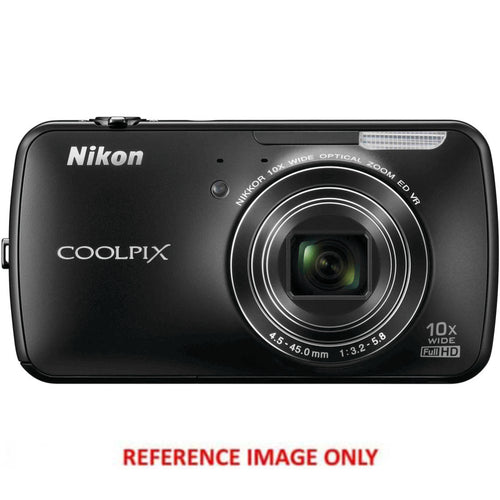 Nikon Coolpix S800C 16.0MP 10x Wi-Fi Touch-Screen Digital Camera Black - Second Hand