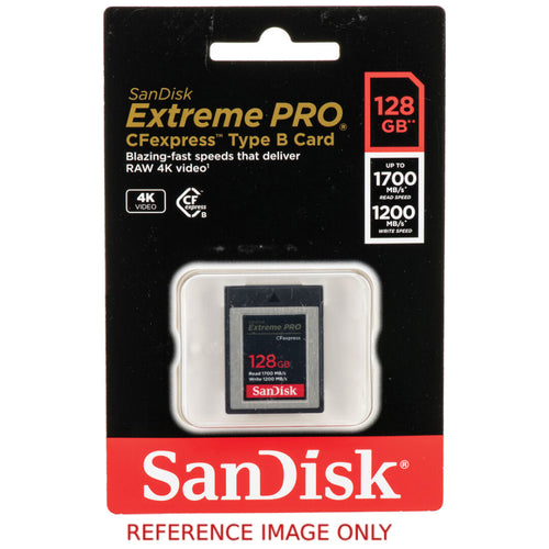 SanDisk Extreme PRO CFexpress Type B 128GB 1700MB/s Read 1200MB/s Write Memory Card - Second Hand