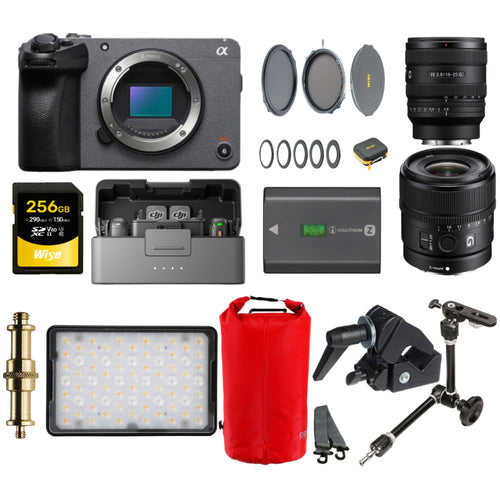 Sony FX30 with FE 16-25mm f/2.8 and 15mm f/1.4 (Pro Kit)