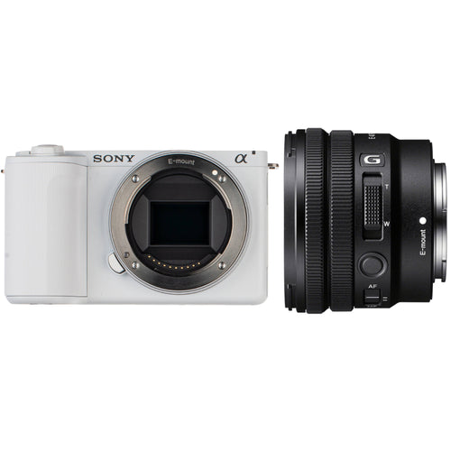 Sony ZV-E10 II (White) with E PZ 10-20mm f/4 G Lens