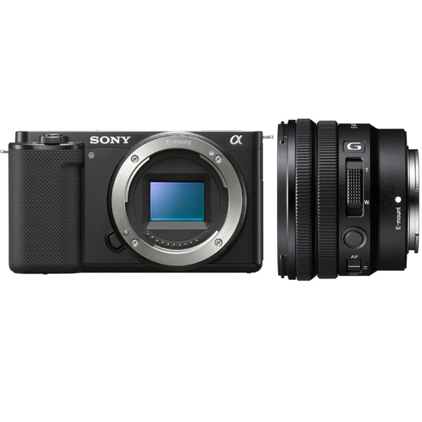 Sony ZV-E10 (Black) with E PZ 10-20mm f/4 G Lens