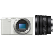 Sony ZV-E10 (White) with E PZ 10-20mm f/4 G Lens
