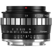 TTArtisan 23mm f/1.4 Lens (Black/Silver)