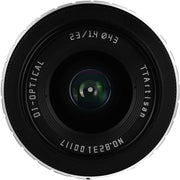 TTArtisan 23mm f/1.4 Lens (Black/Silver)