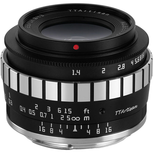 TTArtisan 23mm f/1.4 Lens (Black/Silver)