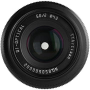 TTArtisan 50mm f/2 Lens (Black)