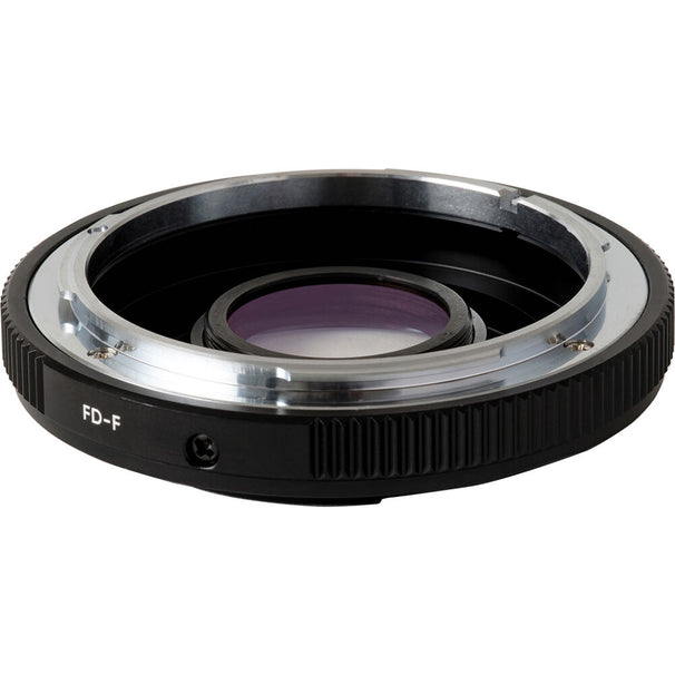 Urth Lens Mount Adapter: Compatible with Canon FD Lens to Nikon F Camera Body (with Optical Glass)