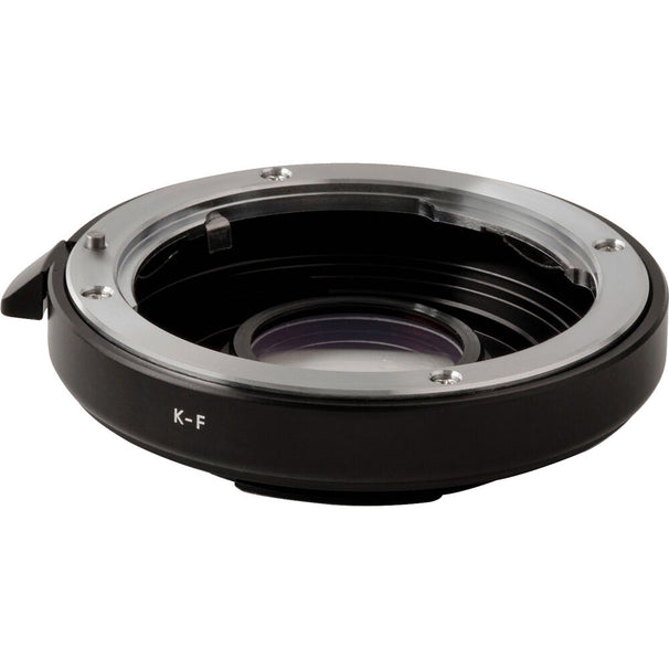 Urth Lens Mount Adapter: Compatible with Pentax K Lens to Nikon F Camera Body (with Optical Glass)