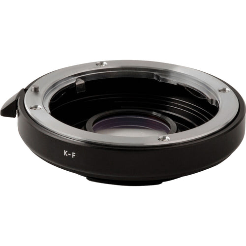 Urth Lens Mount Adapter: Compatible with Pentax K Lens to Nikon F Camera Body (with Optical Glass)