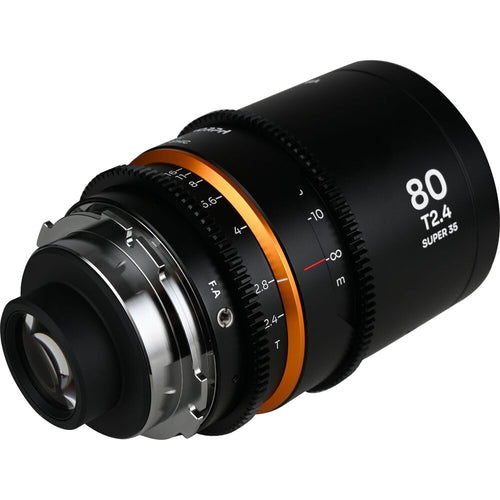 Laowa Nanomorph 80mm T2.4 1.5X S35 (Amber) - (Cine) Lens