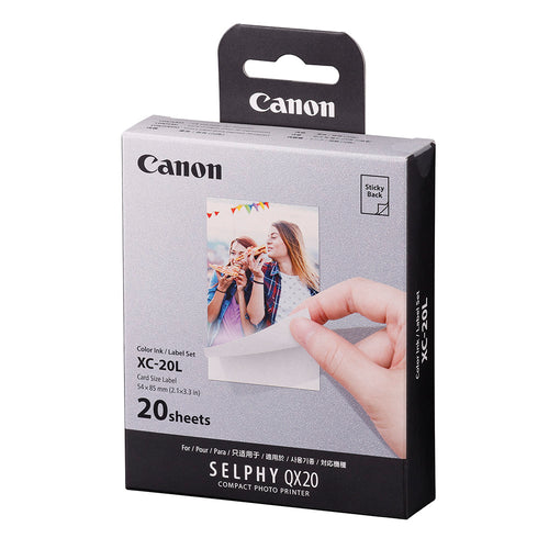 Canon XC-20L Card Size Label for QX20 - 20 Sheets