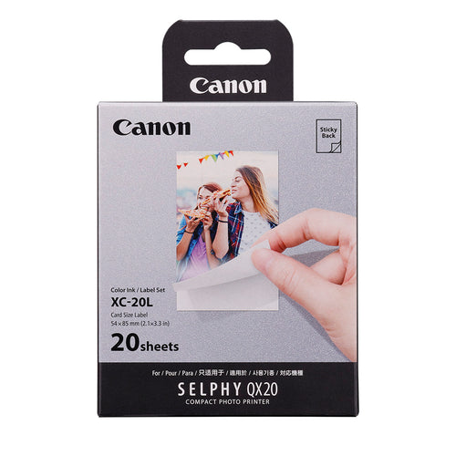 Canon XC-20L Card Size Label for QX20 - 20 Sheets