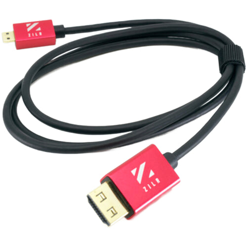 ZILR HyperThin Ultra High-Speed Micro-HDMI to HDMI Cable with Ethernet (17.7