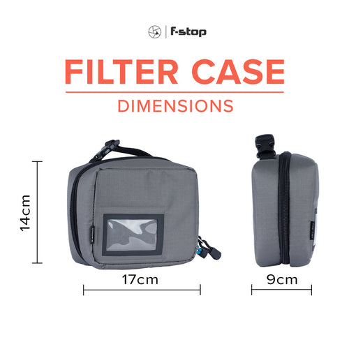 f-stop Welded Filter Case Gargoyle (Grey) / Black Zipper
