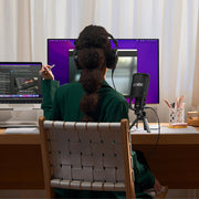Rode USB + condenser microphone featuring an ultra low noise, high gain Revolution Preamp