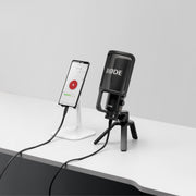 Rode USB + condenser microphone featuring an ultra low noise, high gain Revolution Preamp