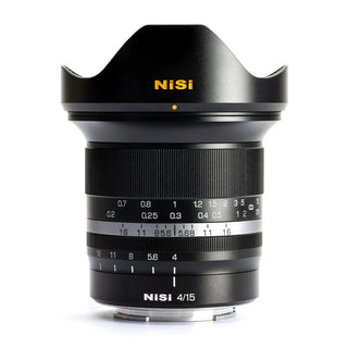 NiSi 15mm f/4 Sunstar Super Wide Angle Full Frame ASPH Lens - Black