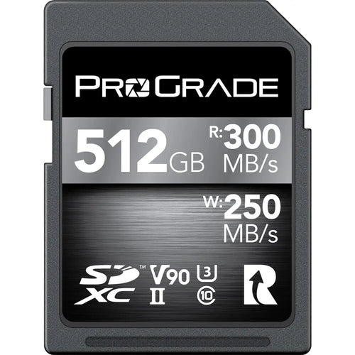 ProGrade Digital 512GB SDXC UHS-II 300MB/s Cobalt Memory Card - V90