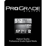 ProGrade Digital 512GB SDXC UHS-II 300MB/s Cobalt Memory Card - V90