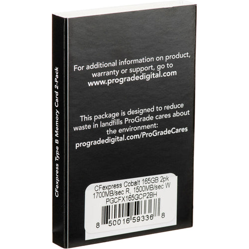 ProGrade Digital 165GB CFexpress 2.0 1700MB/s Cobalt Memory Card Type B 2 Pack
