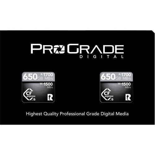 ProGrade Digital 650GB CFexpress 2.0 1700MB/s Cobalt Memory Card Type B 2 Pack