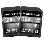 ProGrade Digital 128GB SDXC UHS-II 300MB/s Cobalt Memory Card 2 Pack - V90