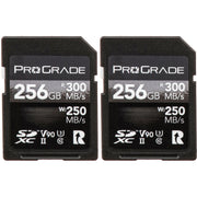 ProGrade Digital 256GB SDXC UHS-II 300MB/s Cobalt Memory Card 2 Pack - V90