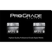 ProGrade Digital 512GB SDXC UHS-II 300MB/s Cobalt Memory Card 2 Pack - V90