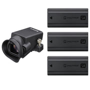 Sony DVF-EL1 OLED Viewfinder and 3x Sony NP-SA100 Battery