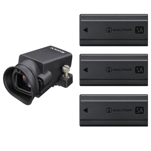 Sony DVF-EL1 OLED Viewfinder and 3x Sony NP-SA100 Battery