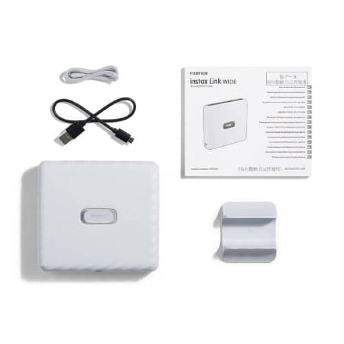 FUJIFILM instax Link Wide Printer Ash White