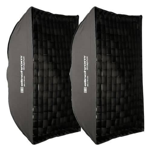 Elinchrom ELC 500/500 Softbox To Go Kit + Stands
