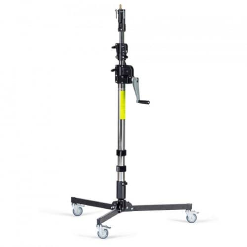 Manfrotto 087NWLB Wind Up Low Base Lighting Stand With Braked Wheels
