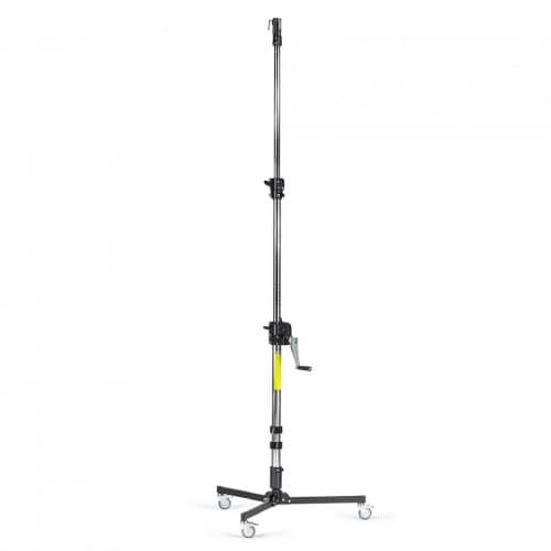 Manfrotto 087NWLB Wind Up Low Base Lighting Stand With Braked Wheels