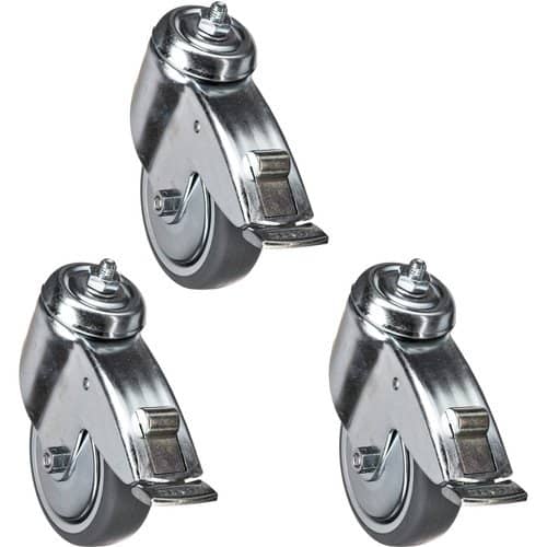 Manfrotto Wheel 100mm Set of 3 Braked