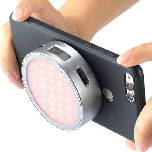 Godox R1 Round Mini RGB LED Magnetic Light (Silver)