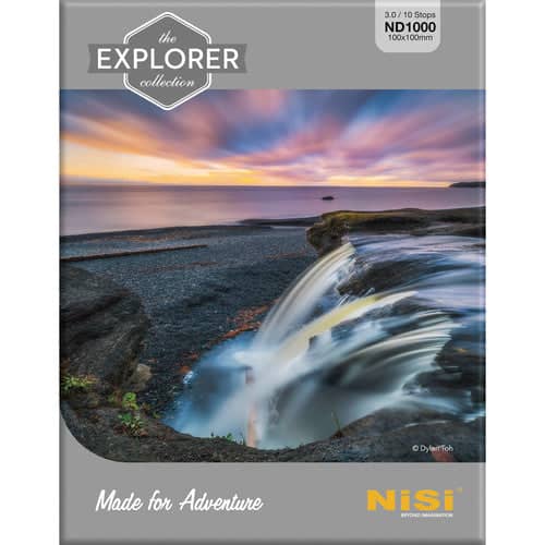 NiSi Explorer Collection 100x100mm Nano IR Neutral Density filter ‚Äì ND1000 (3.0) ‚Äì 10 Stop