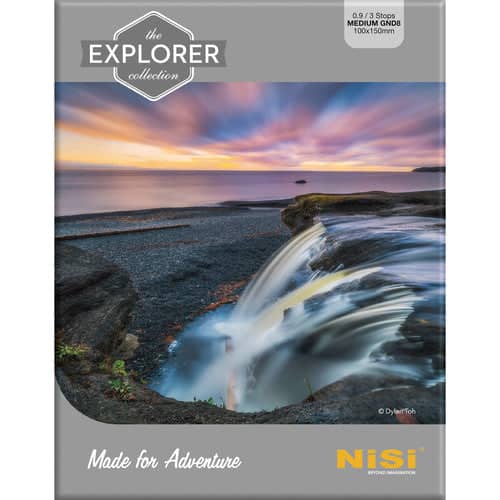 NiSi Explorer Collection 100x150mm Nano IR Medium Graduated Neutral Density Filter ‚Äì GND8 (0.9) ‚Äì 3 Stop