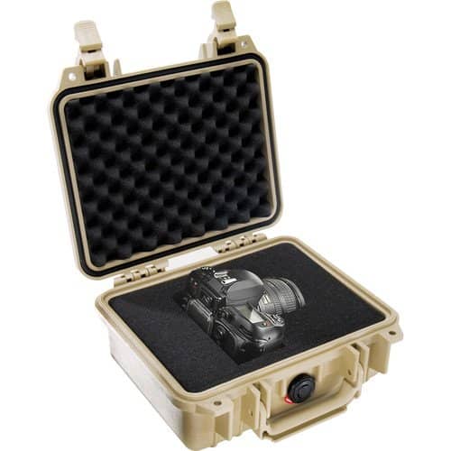 Pelican 1200 Case with Foam (Desert Tan)