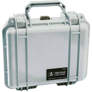 Pelican 1200 Case with Foam (Silver)