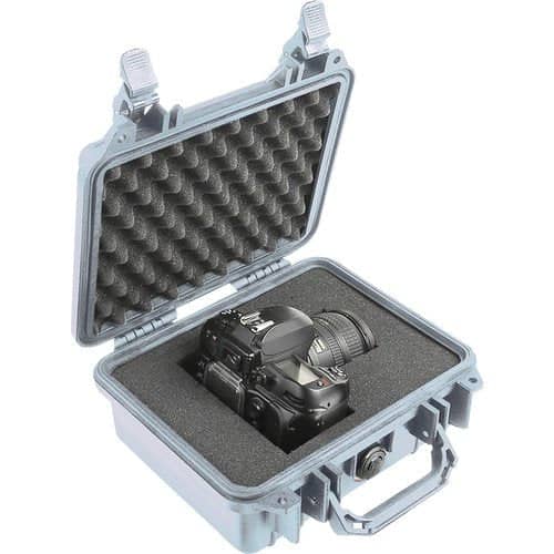 Pelican 1200 Case with Foam (Silver)