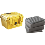 Pelican 1300 Case with Foam (Yellow)