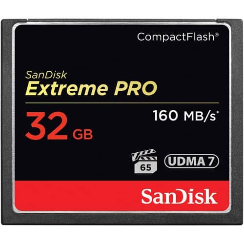 SanDisk Extreme PRO 32GB Compact Flash 160MB/s Memory Card
