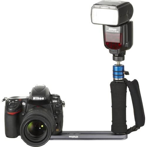 Novoflex FLASH-GRIFF Flash Grip Flash Bracket with Strap & Ballhead