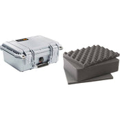 Pelican 1400 Case with Foam (Silver)